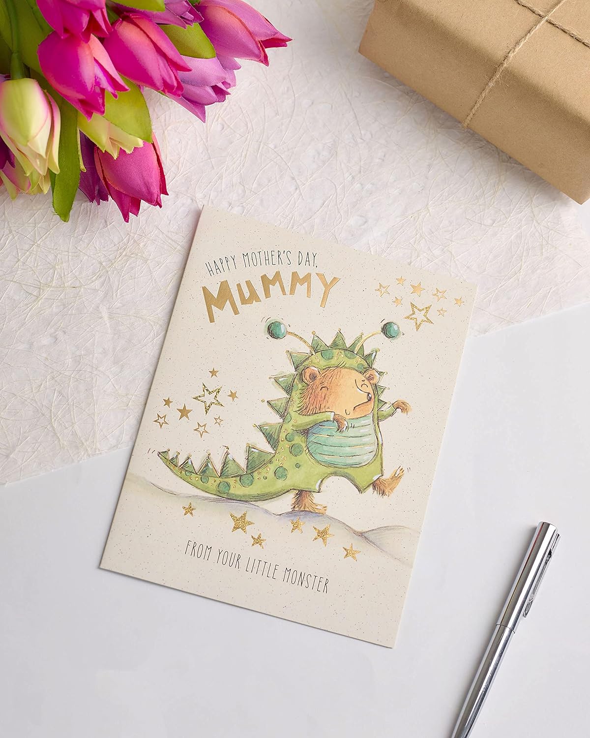 Cute Monster Design Mother's Day Card