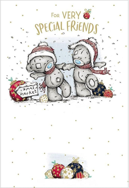 Bears Holding Hands Special Friends Sketchbook Christmas Card