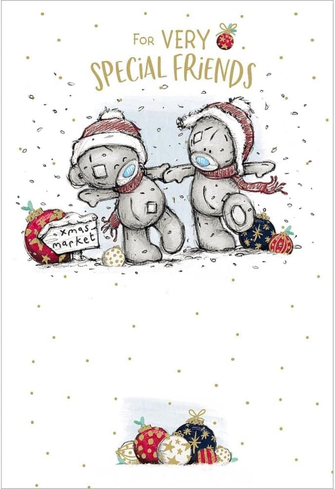 Bears Holding Hands Special Friends Sketchbook Christmas Card