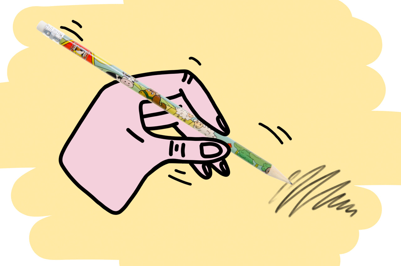 Pack of 12 Farm Animals Design Pencils with Eraser