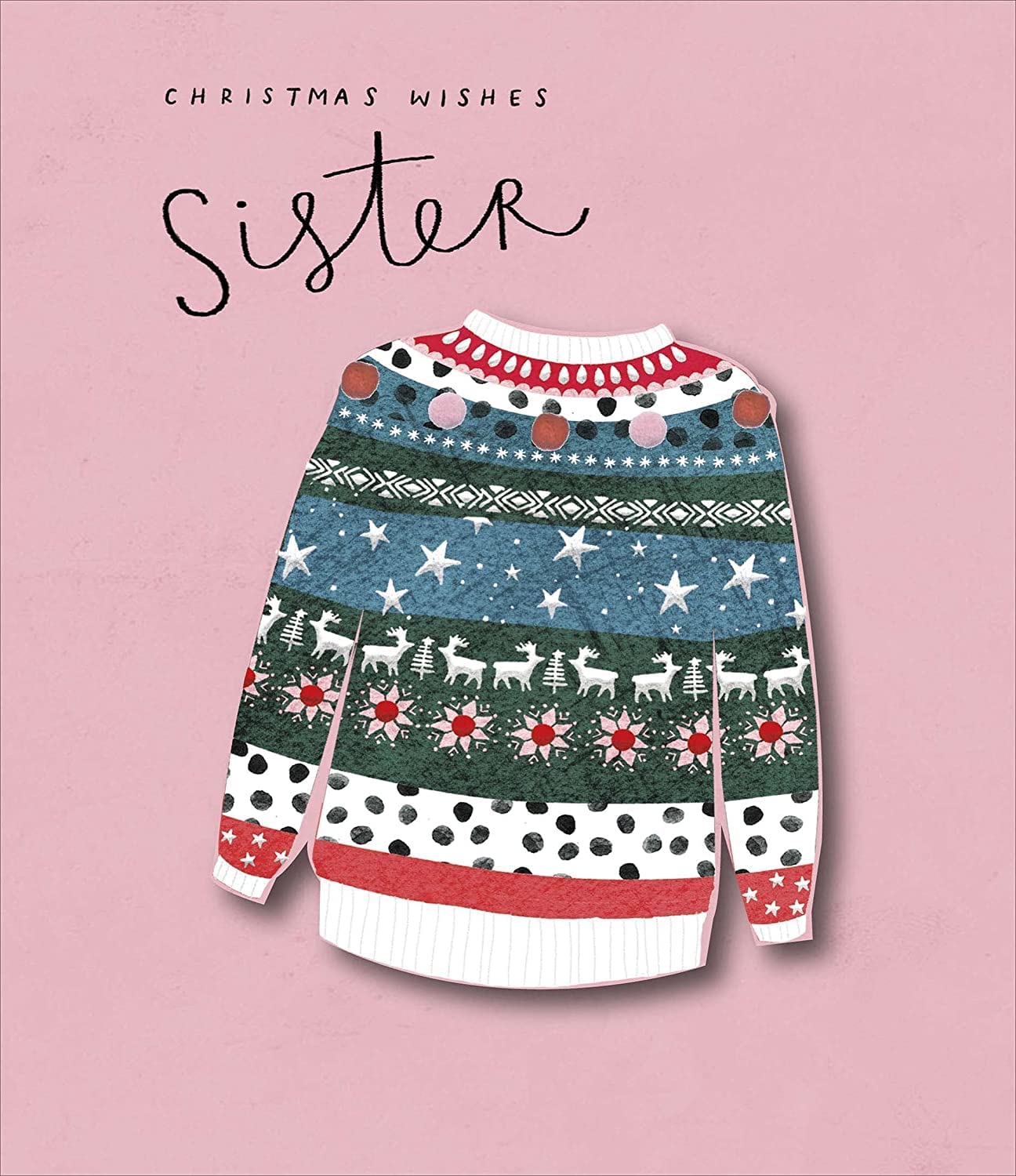 Special Sister Christmas Card Jumper Design