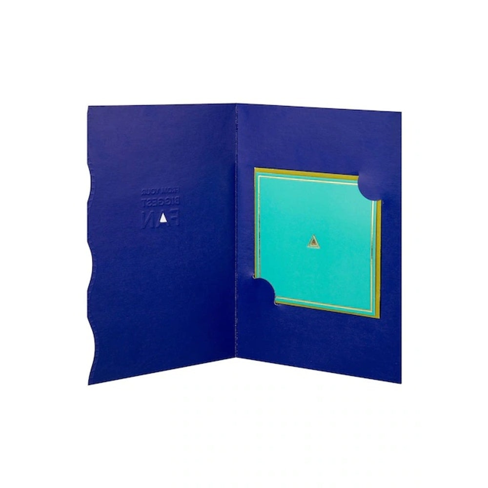 Turquoise Premium 'From Your Biggest Fan' Open Card Vivid Aura