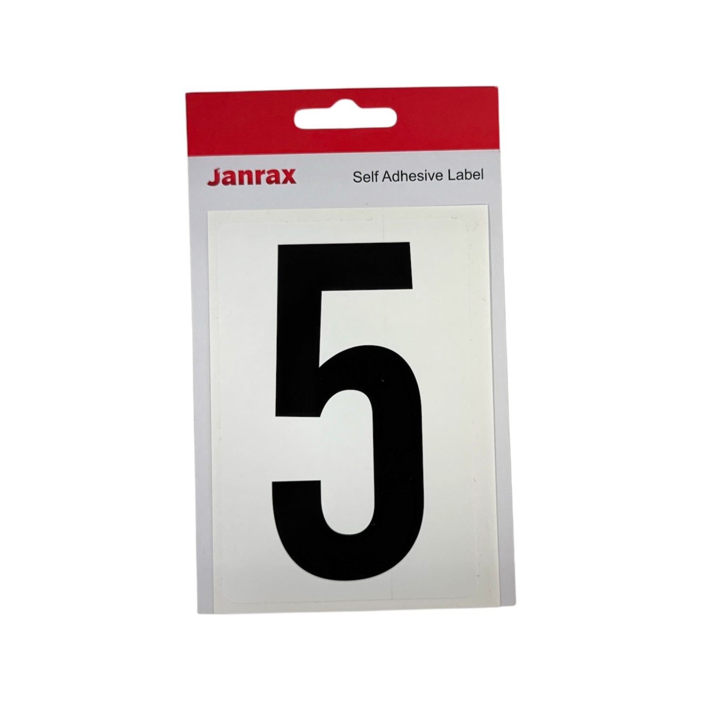 Waterproof Wheelie Bin Black Number 5 Sticker