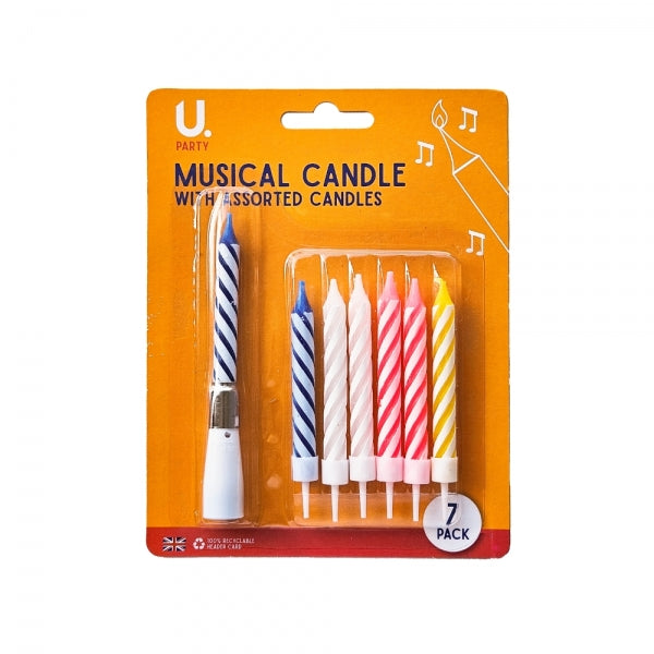 Musical Candle With 6 Assorted Candles