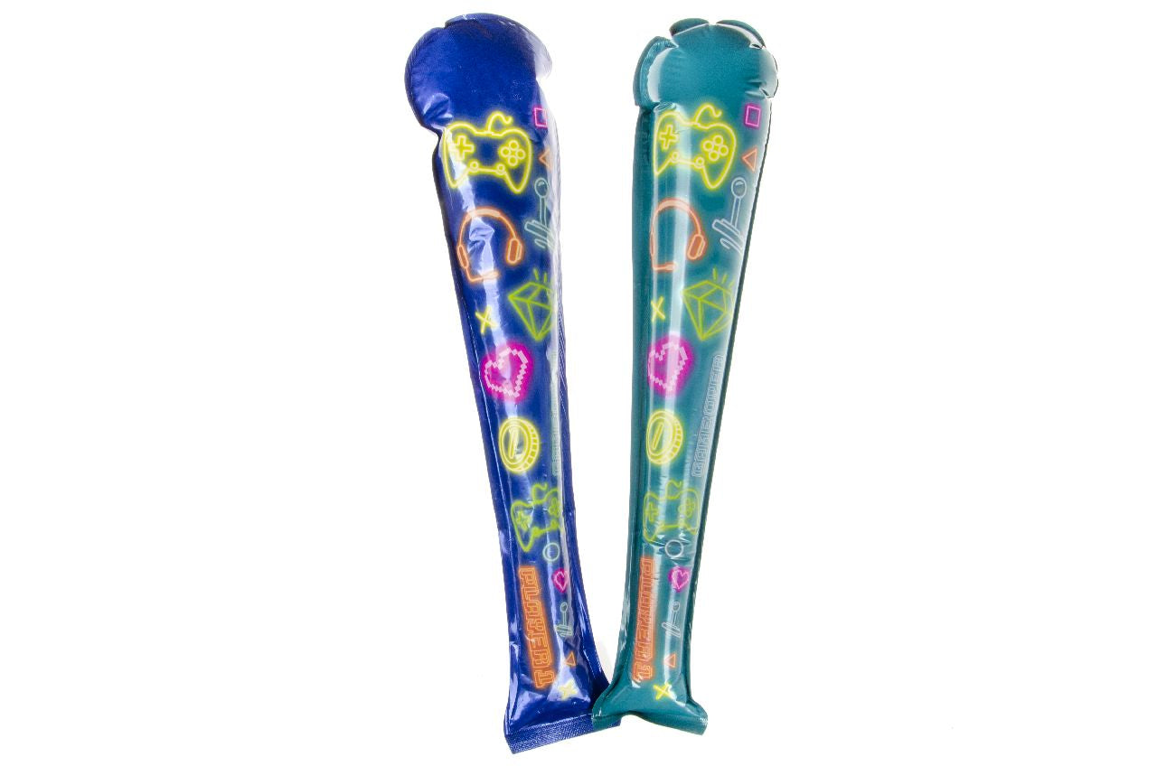 Pack of 48 Gamer Print Self-Inflating Bats