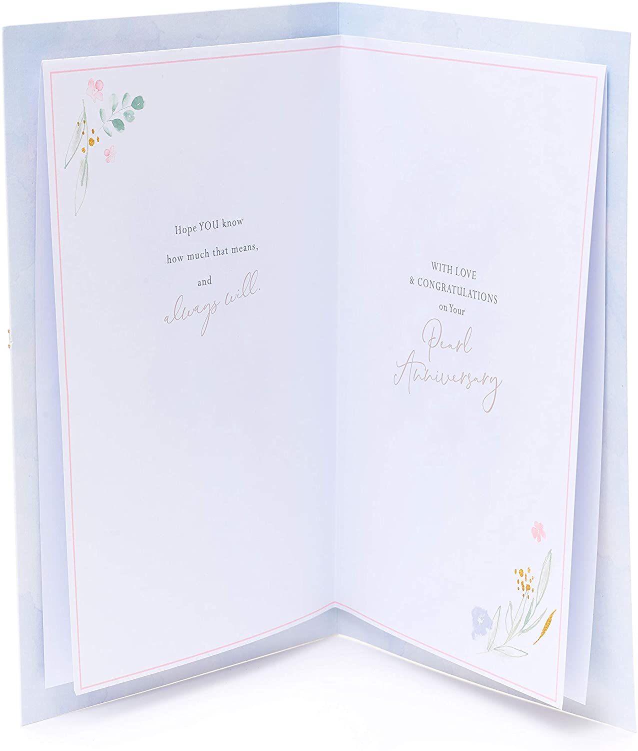 Gibson Mum and Dad On Your 30th Pearl Anniversary Large Exquisite Card