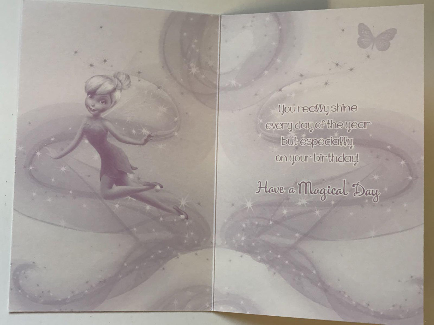 Disney Fairies Tinkerbell Just For you Birthday Card