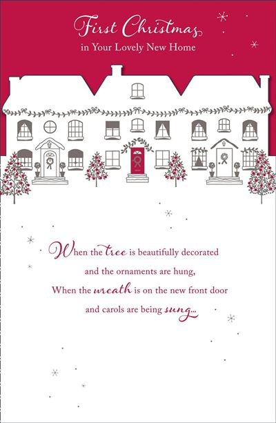 In Your Lovely New Home Foil Finished 1st Christmas Card