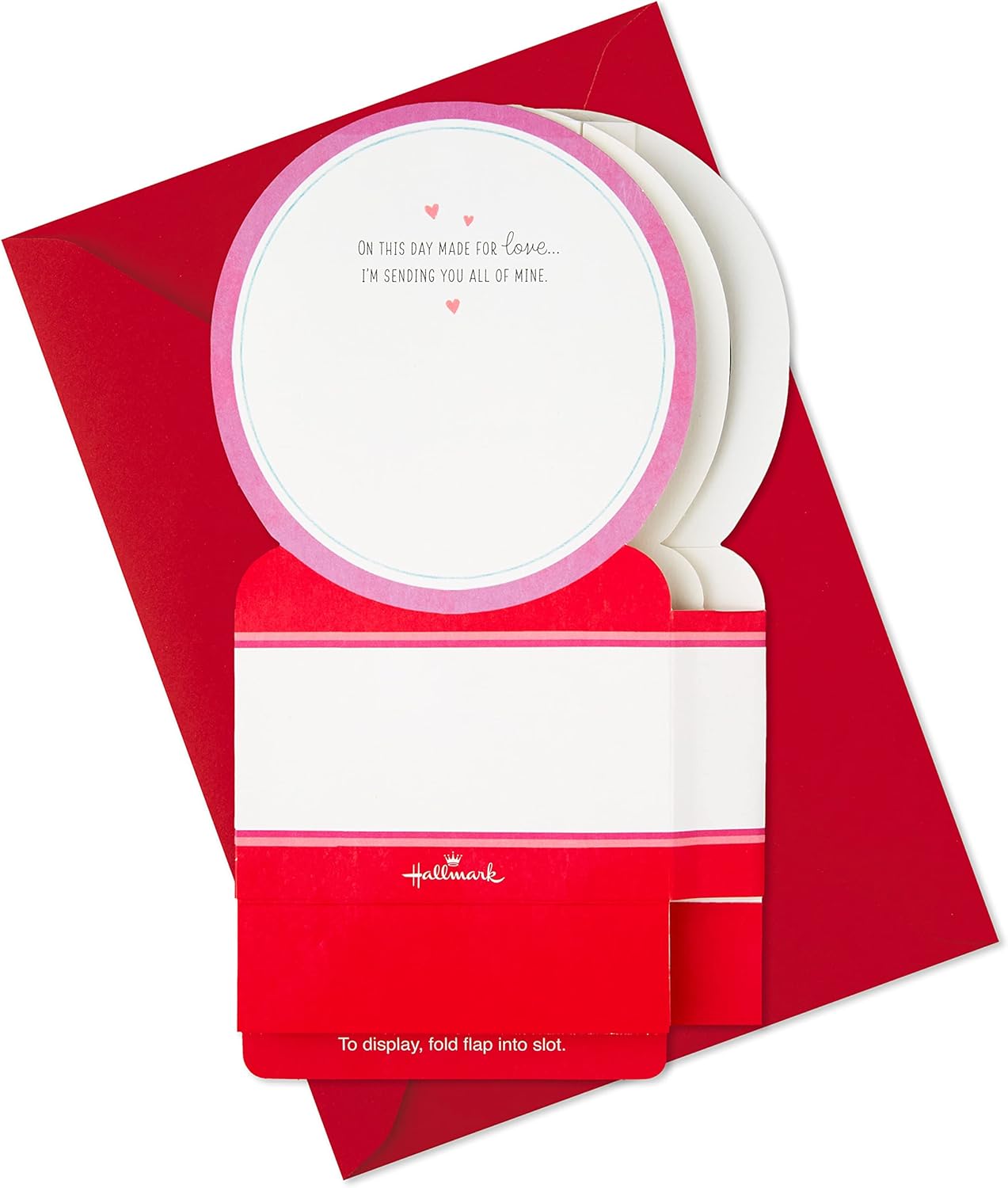 Musical Love You Snow Globe Design Pop Up Valentine's Day Card