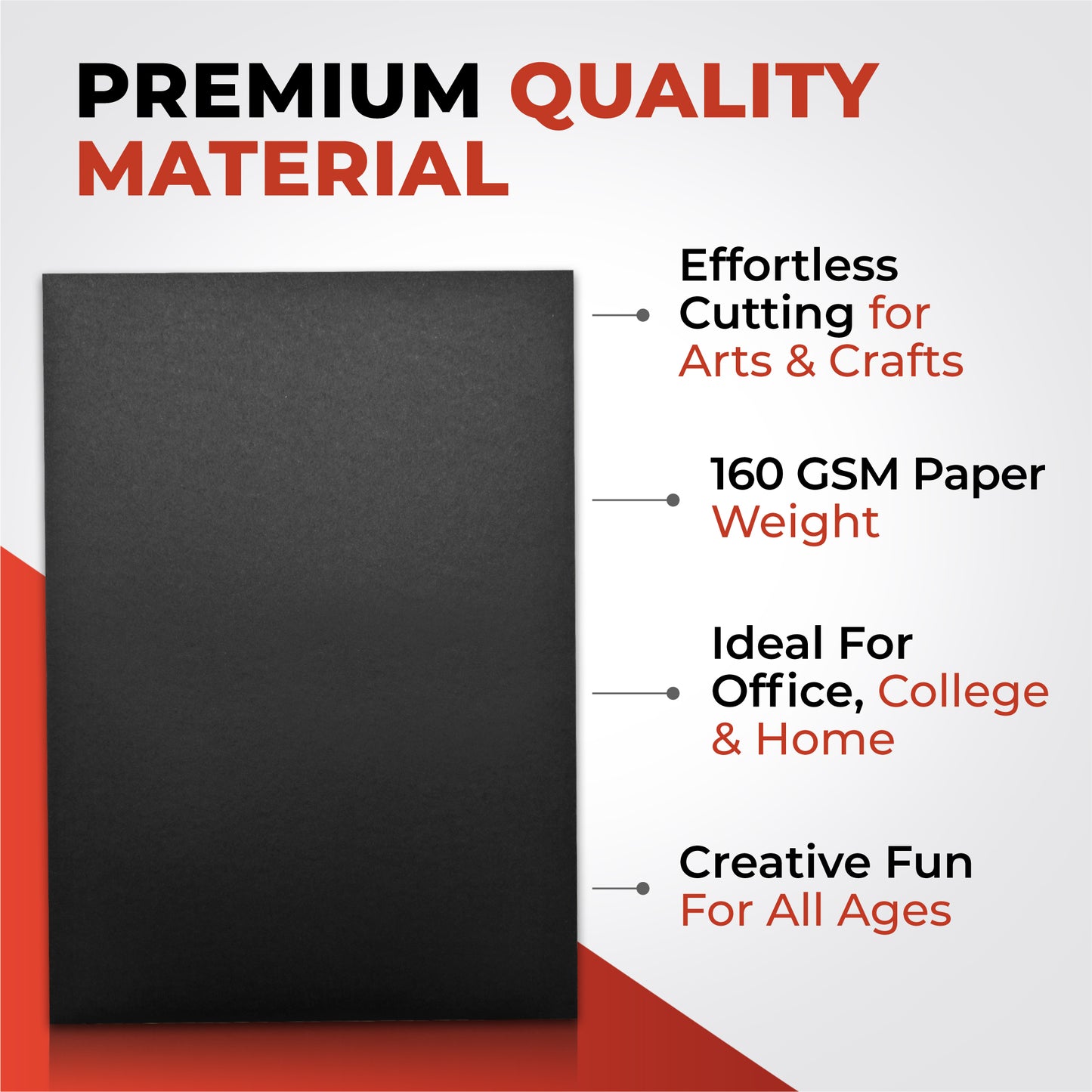 Pack of 2000 A4 Assorted Pastel Coloured Card 160gsm Sheets