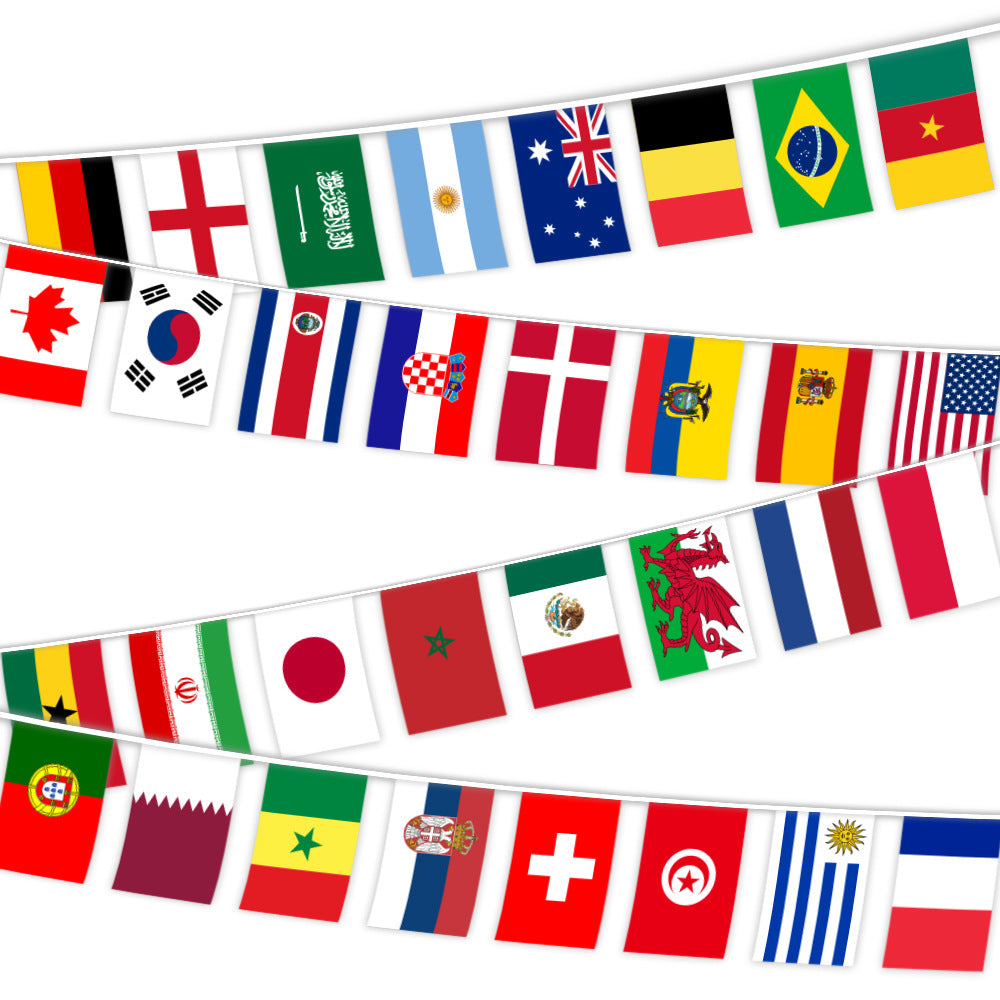World Of Bunting World Flags Bunting 10M