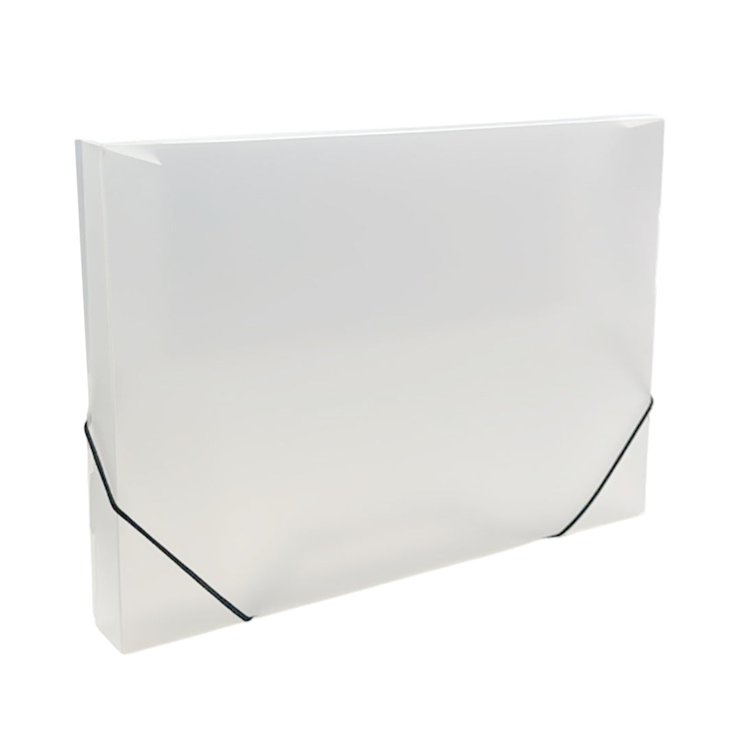 Pack of 60 A4 Clear Box Files with Elastic Closure