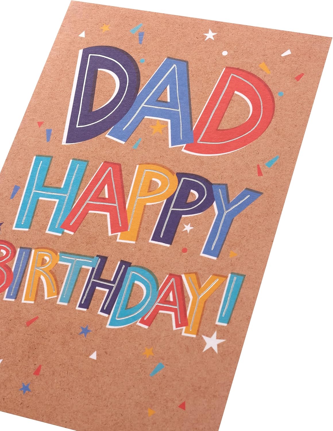 Colourful Text Design Dad Birthday Card