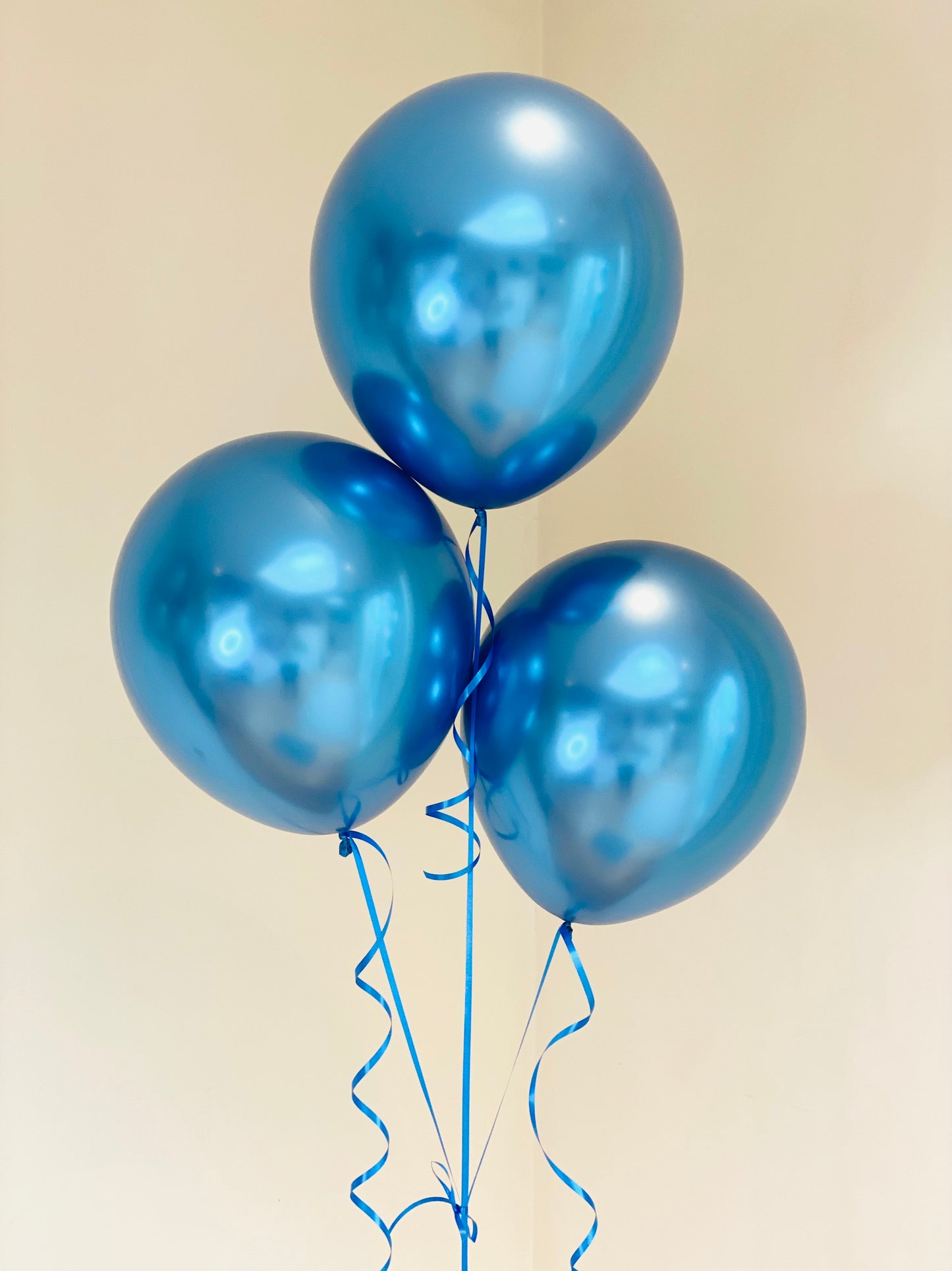 Bag of 50 Metallic Blue Colour 12" Latex Balloons