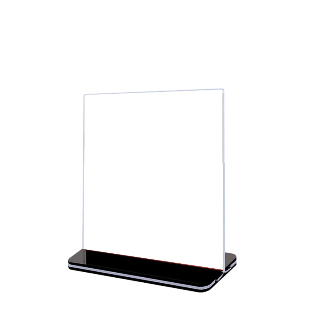 Pack of 6 Vertical Design T-Shape Acrylic Sign Holder 10 x 15cm
