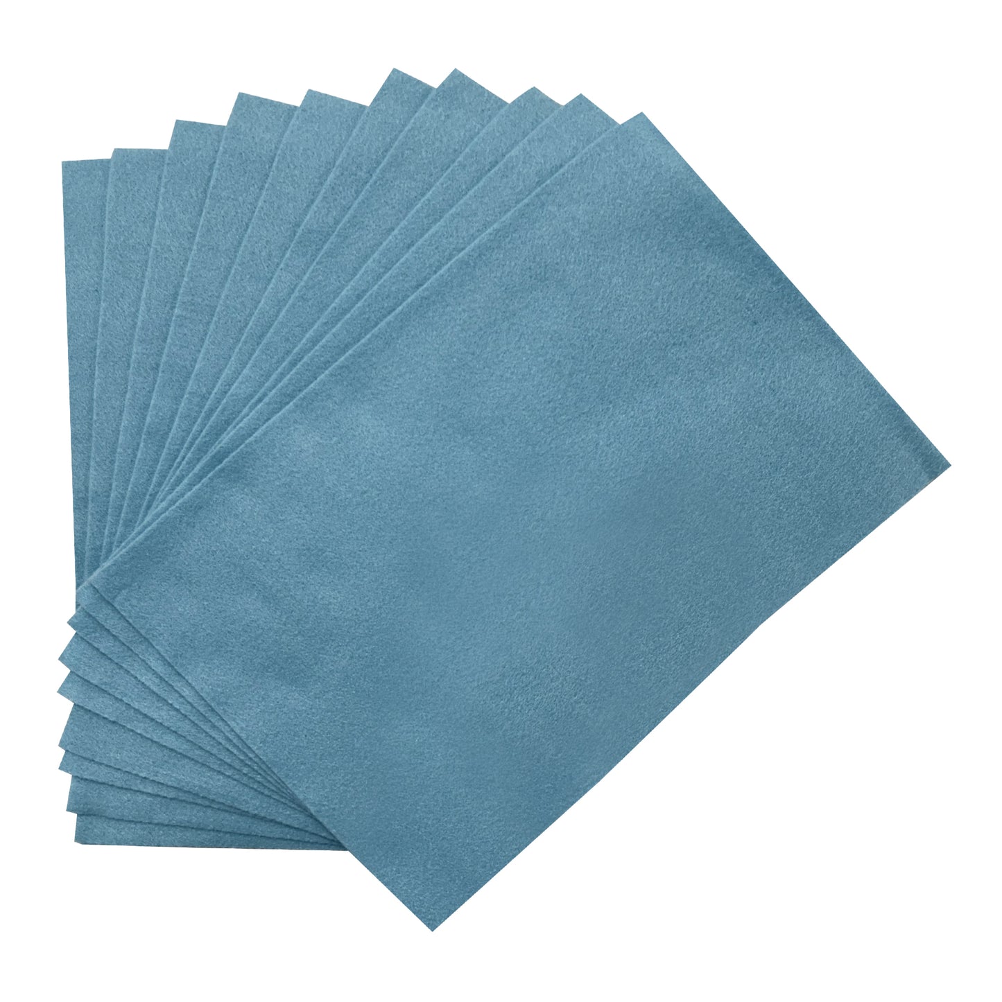 Pack of 10 A4 Light Blue Coloured Felt 180gsm Sheets