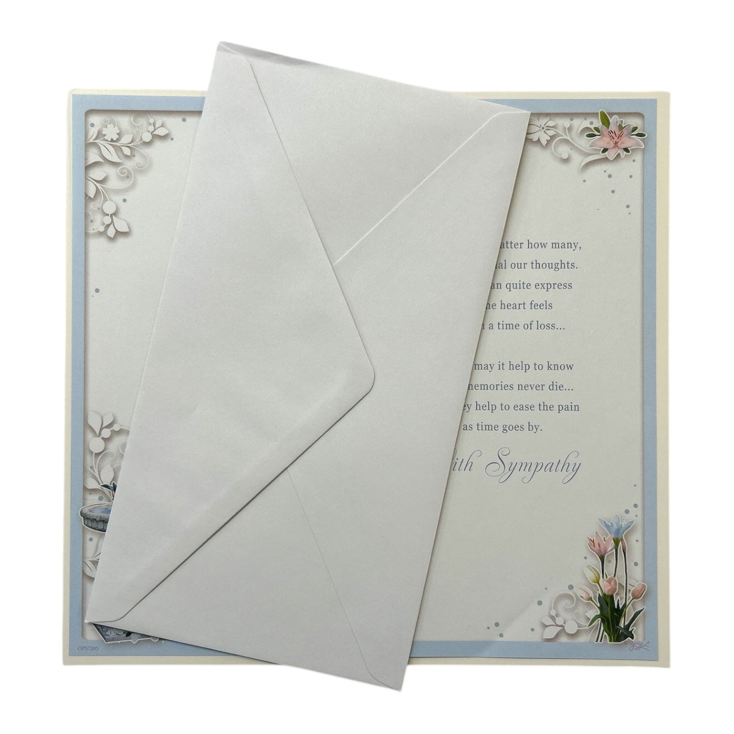 Loss of Partner Sympathy Opacity Card