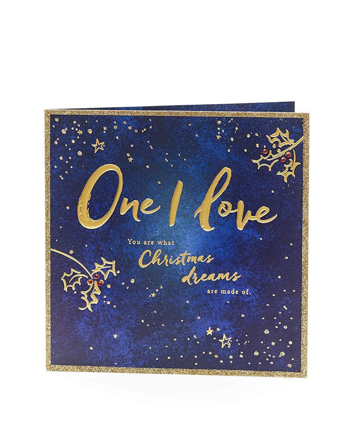 Luxury One I Love Christmas Card