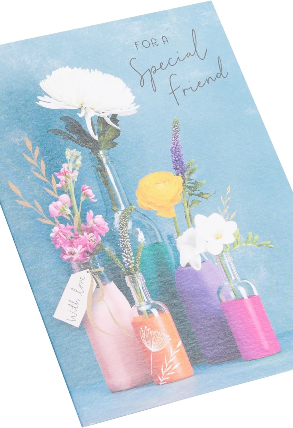 Flowers in Vase Design Friend Birthday Card