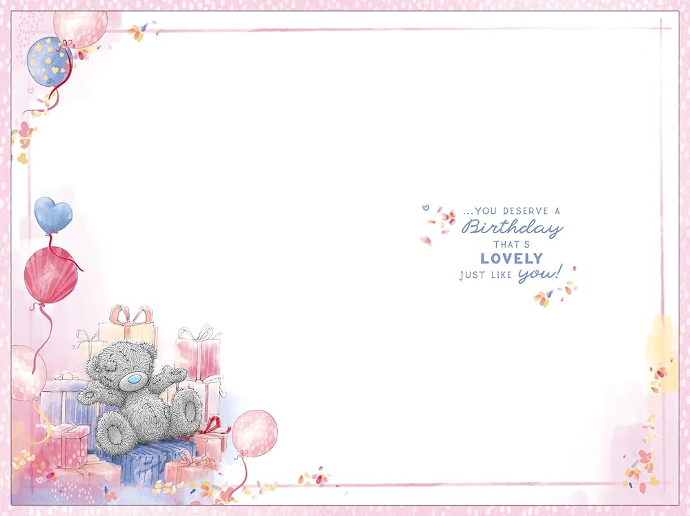 Bear With Presents Lovely Granddaughter Birthday Card