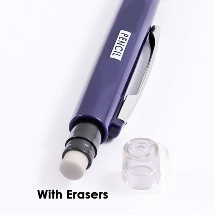 Pack of 12 0.7mm Pen Style Mechanical Pencils With Eraser