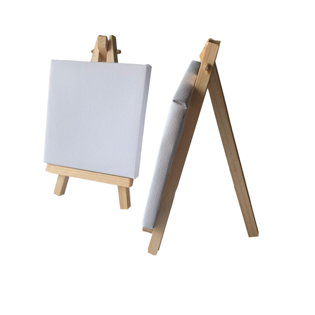 Pack of 12 Mini Easel and Canvas Sets