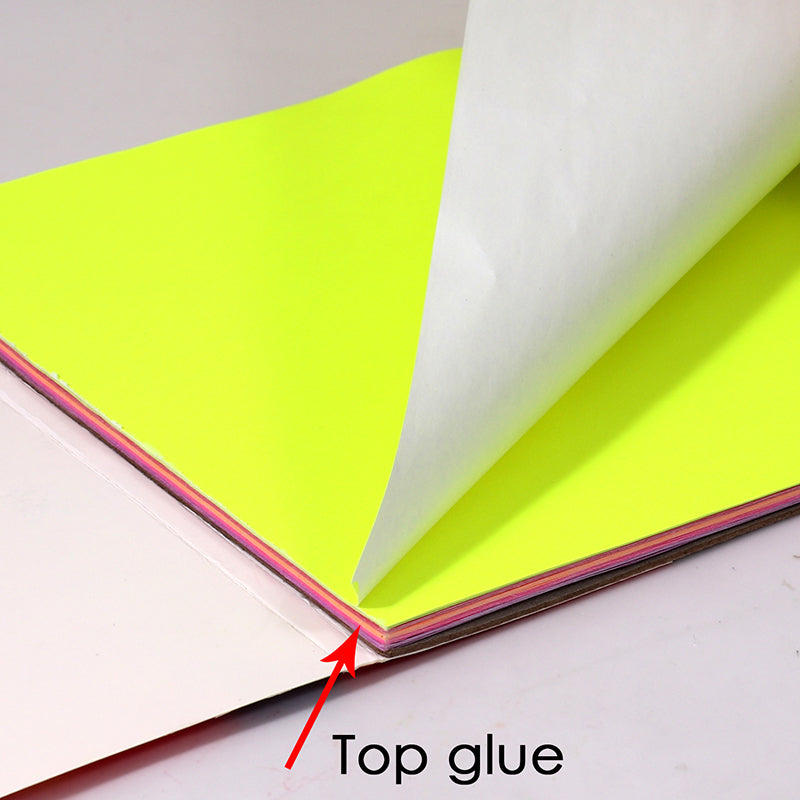 4x A4 Pack of 50 Sheets Bright Fluorescent Paper