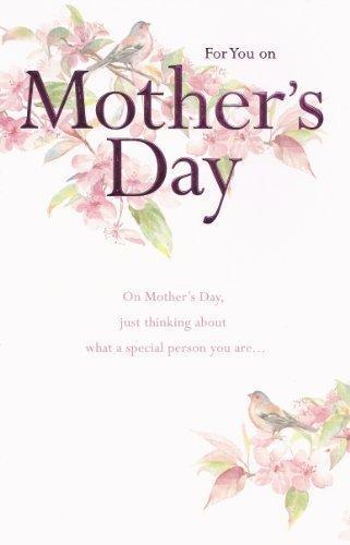For You on Mother's Day Thinking About You Open Handmade Greeting Card