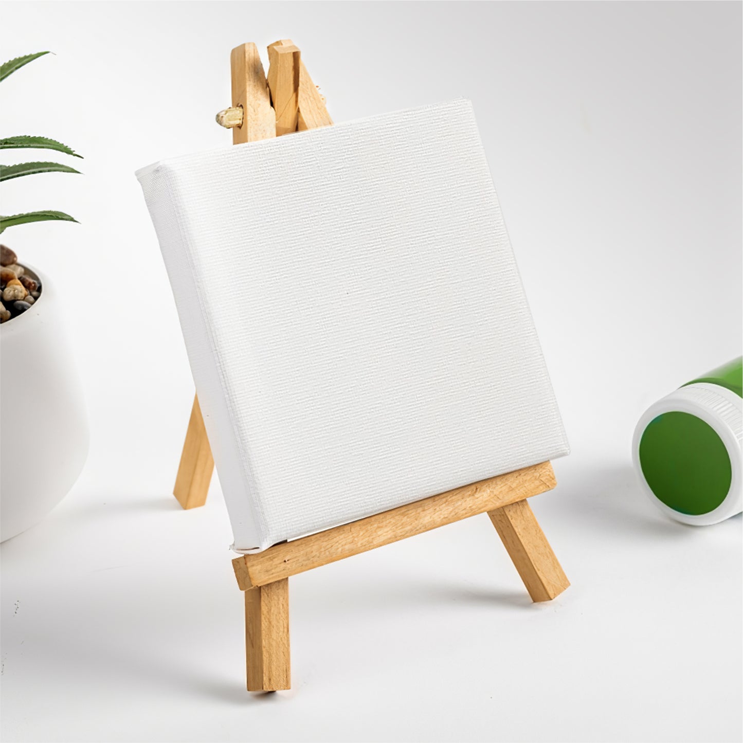 Pack of 12 Mini Easel and Canvas Sets