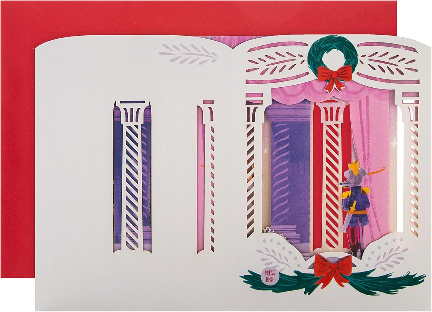 The Nutcracker Musical Light-Up Pop Up 3D Christmas Card