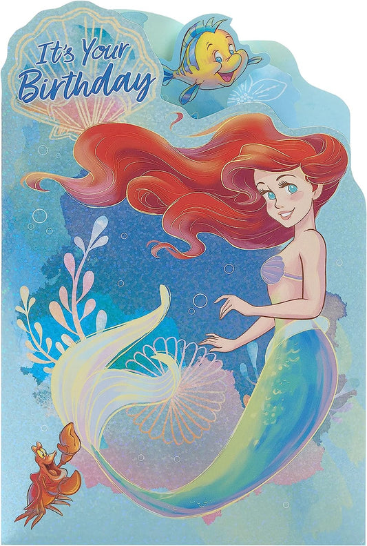 Disney Sweet Ariel Design Pop Up Birthday Card