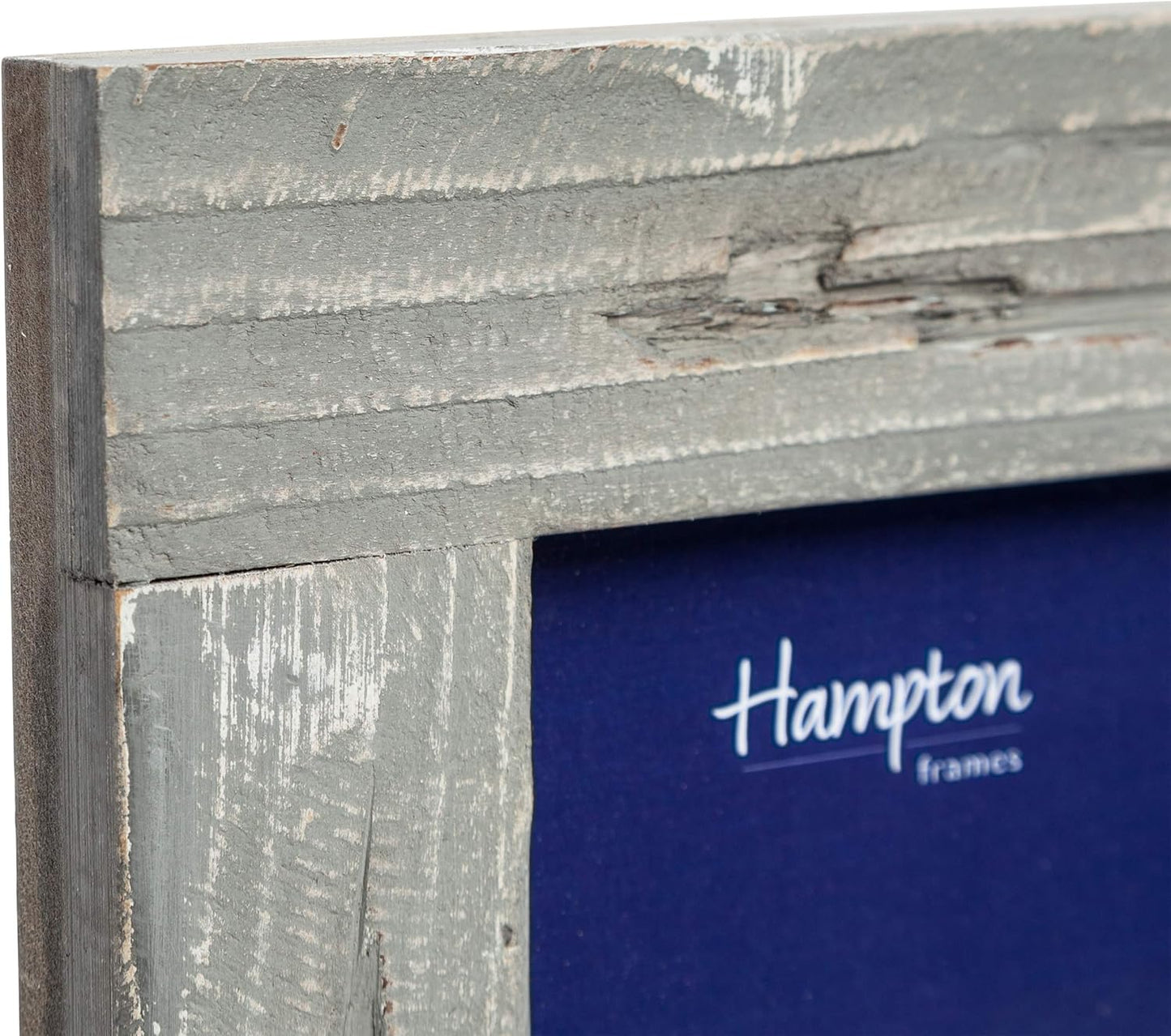 Pack of 12 Hampton Farmhouse 4x6 Distressed Grey Painted Wood Photo Frames