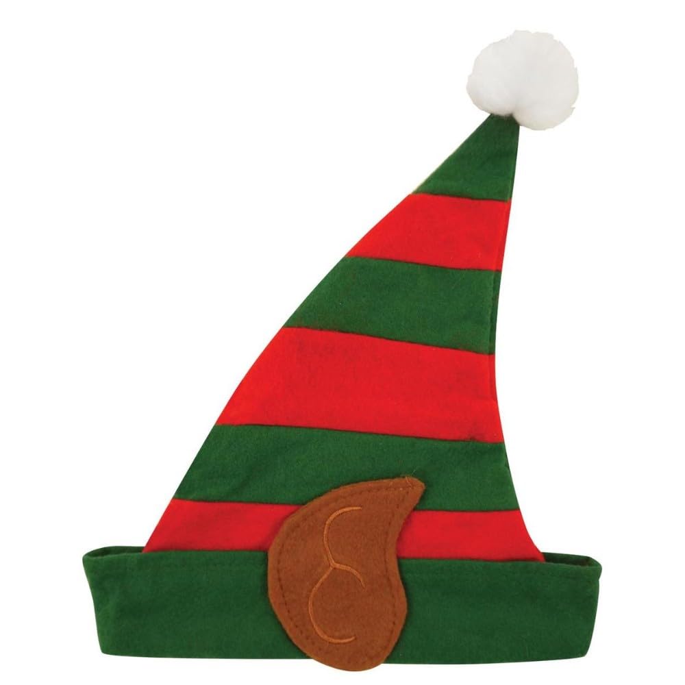 Pack of 6 Christmas Adult Elf Hat with Ears