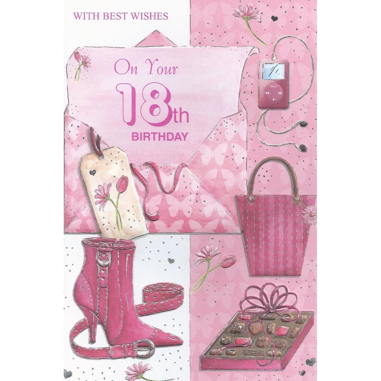 With Best Wishes On Your 18th Birthday card