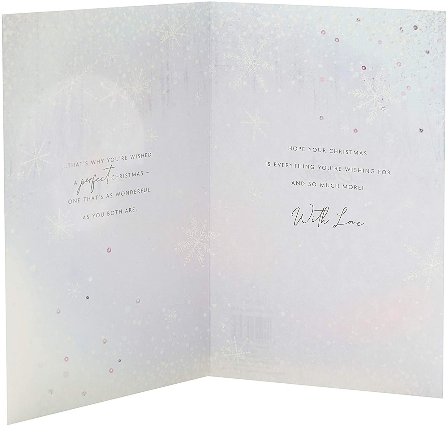 Daughter and Son in Law Christmas Card Beautiful Winter Scenery Design