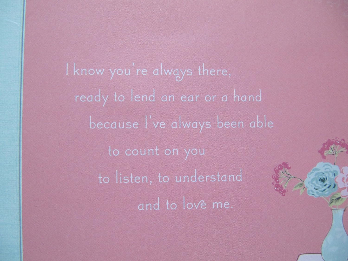 Stunning Large Glitter Coated Luxury Raised Flowers Mother's Day Card