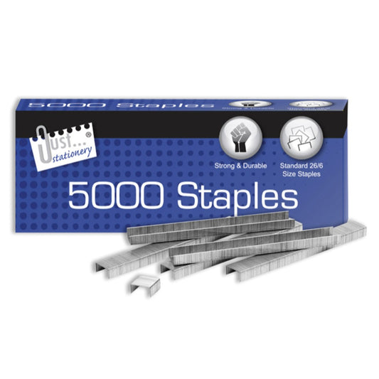 Just Stationery No26 Staples in CDU (Box of 5000)