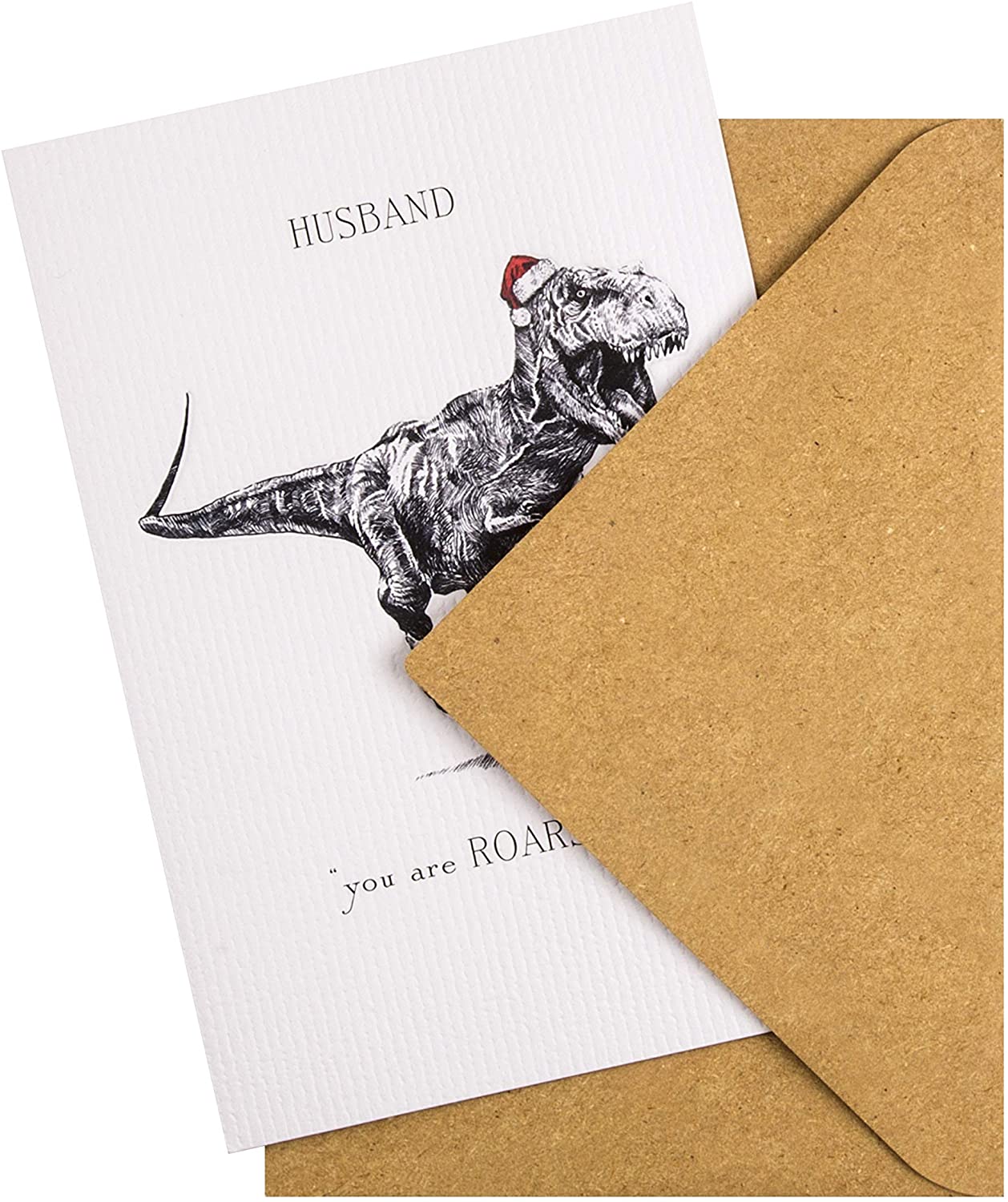 Dapper Dinosaur Design Husband Christmas Card