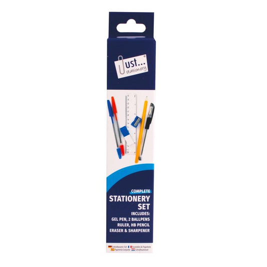 7 Piece Stationery Set - Back to School Pen Pencil Ruler Eraser Sharpener