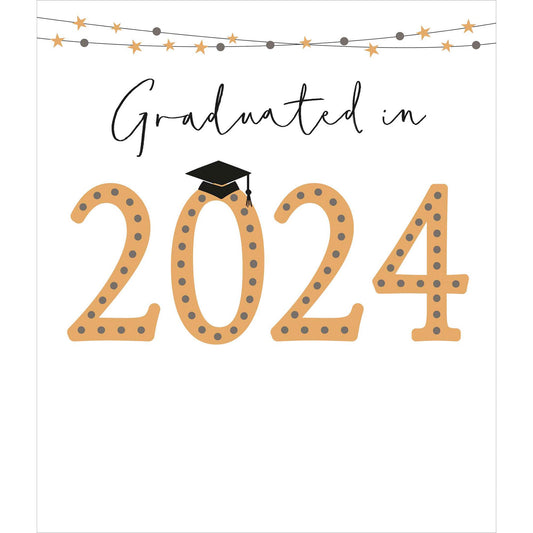 Graduated In 2024 Graduation Congratulations Greeting Card