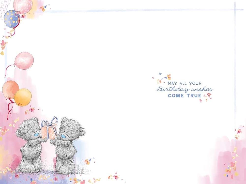 Bear With Gift Boxes Grandma Birthday Card