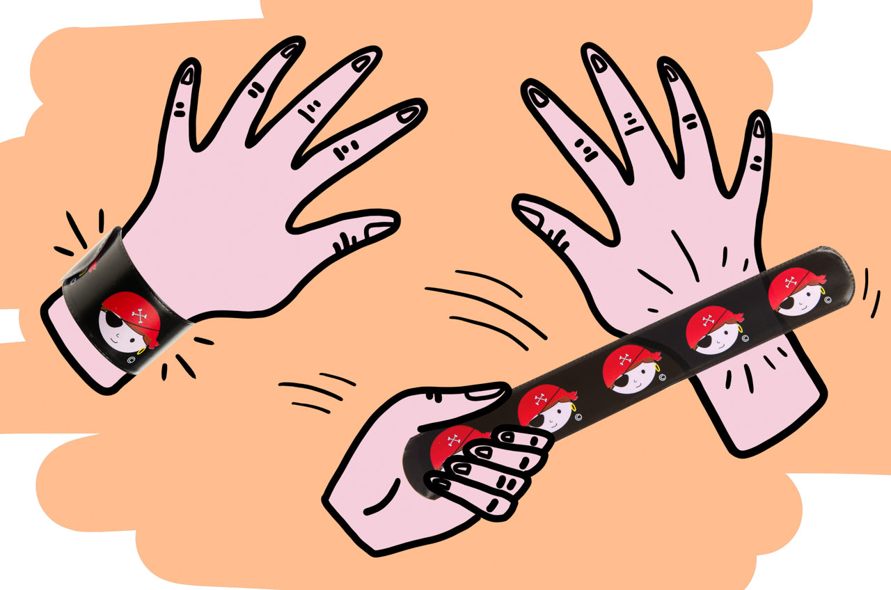 Pack of 6 Pirate Snap Bracelets