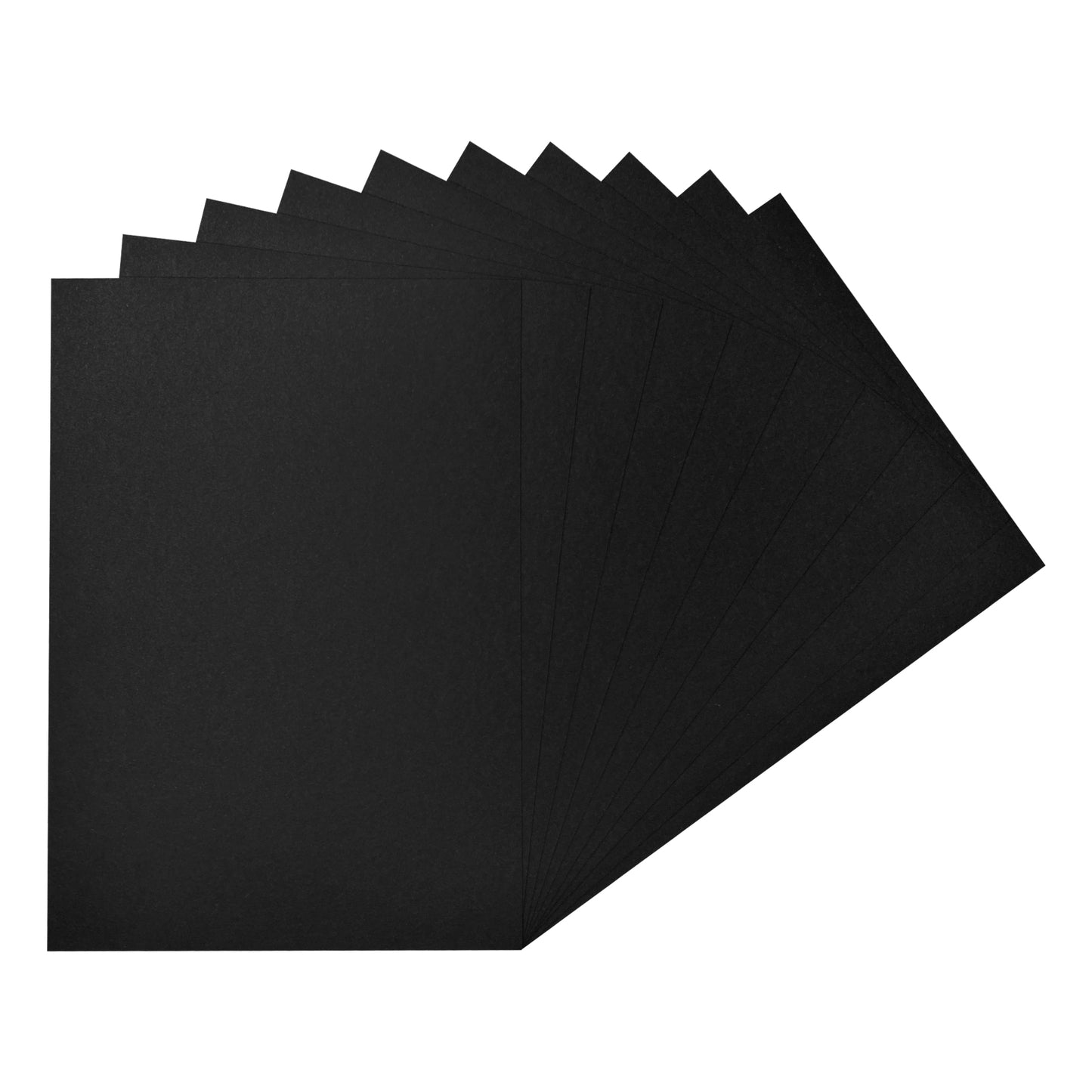 Pack of 500 A5 Black Coloured Card 160gsm Sheets