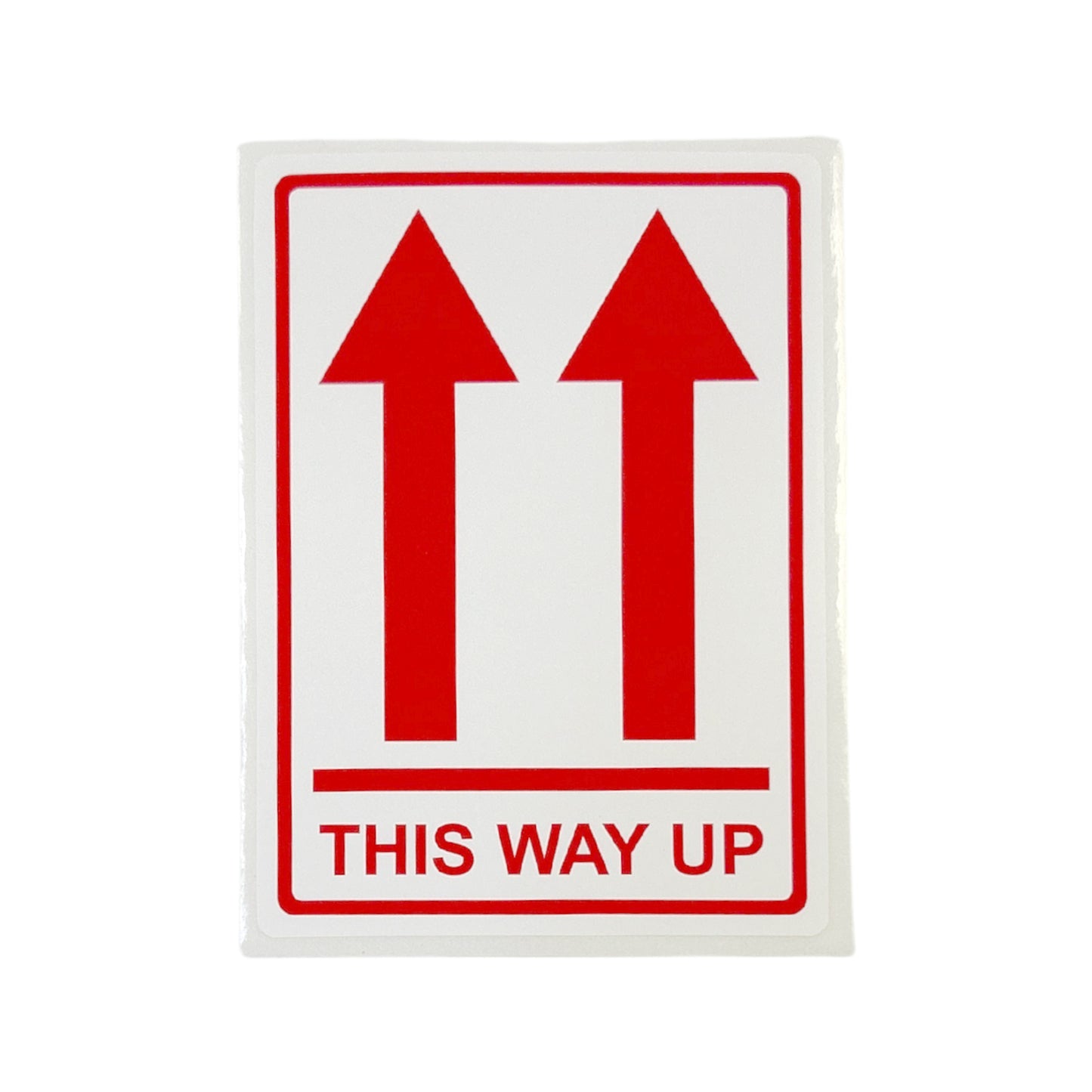 Pack of 18 This Way UP Self-Adhesive Labels 80x110mm