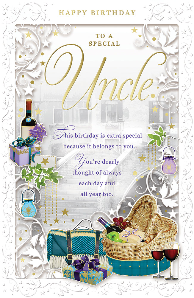 Happy Birthday To A Special Uncle Opacity Large Card