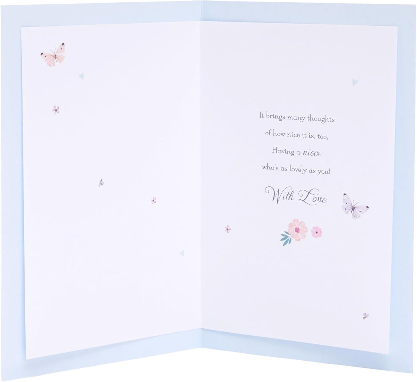 Butterflies Design Niece Birthday Card