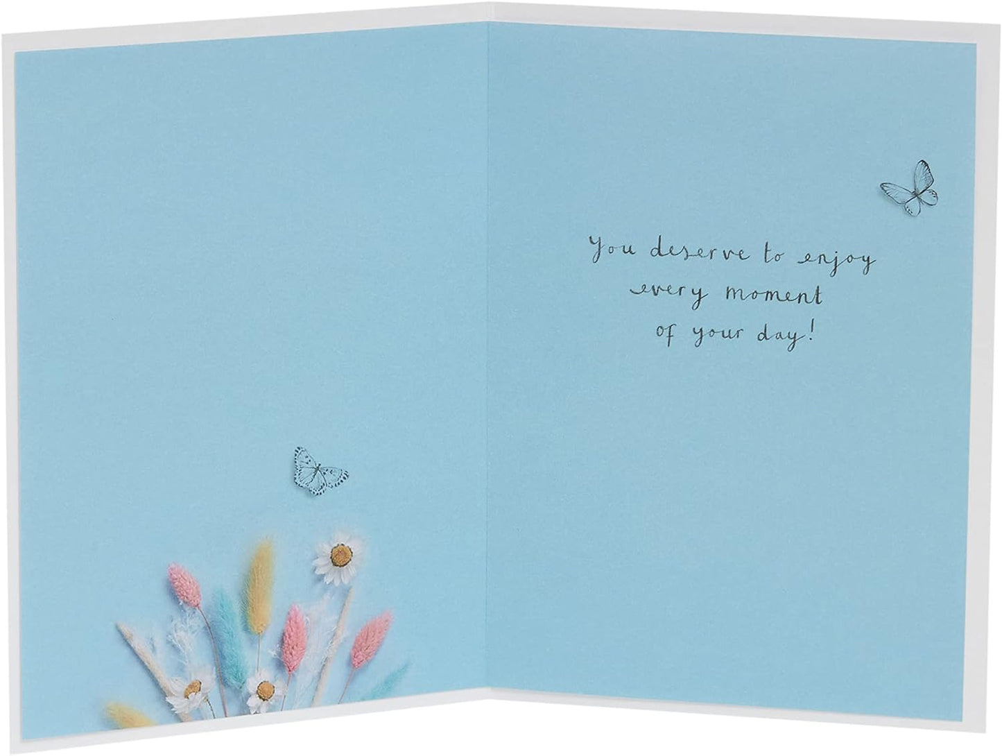 Floral Stem Design Birthday Card