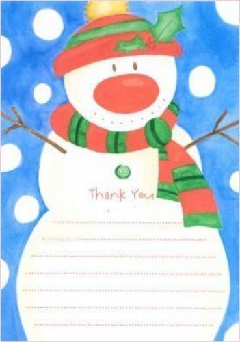 Snowman Christmas Thank You Sheets - Pack of 20