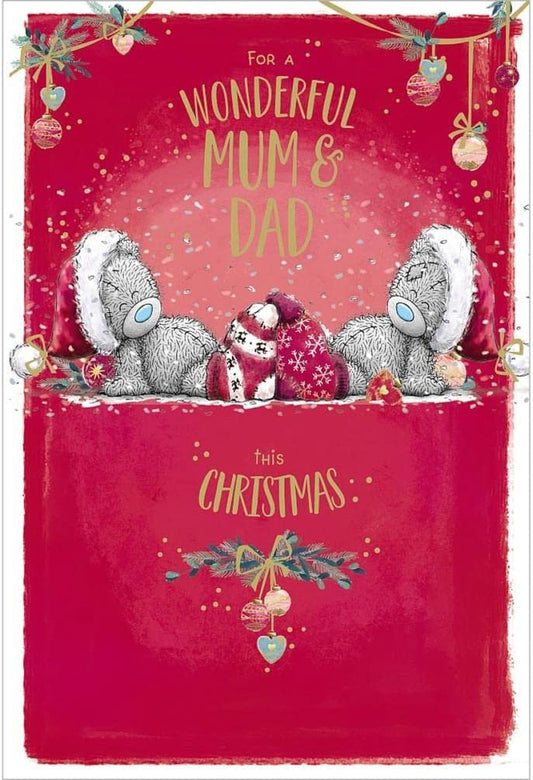 Mum & Dad Me to You Bear Christmas Card