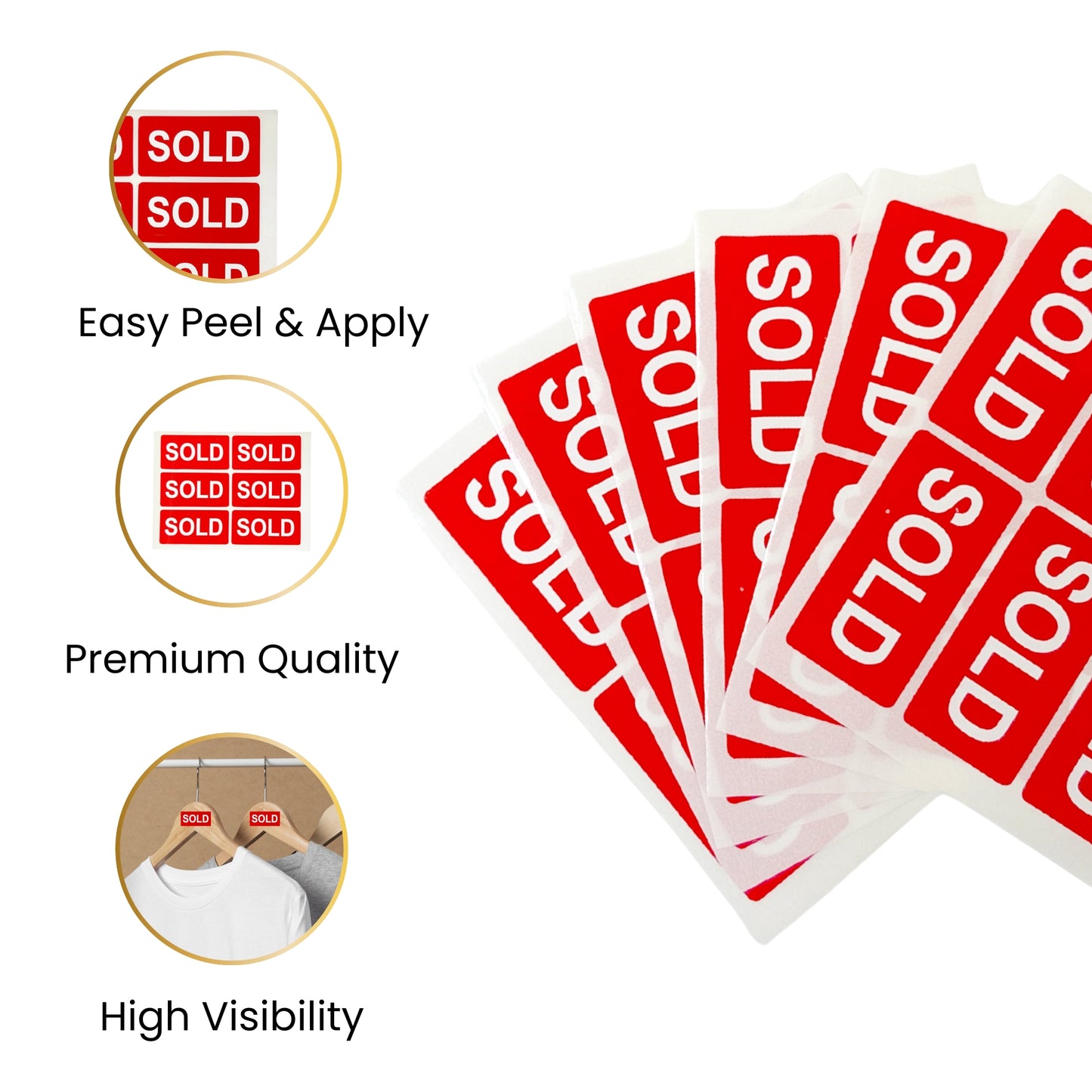 Pack of 252 SOLD Self Adhesive Labels 25x50mm